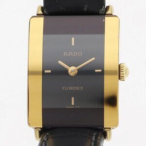 WATCH RADO 153.3606.2N Florence black Gold Plated/leather QZ